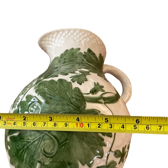 Zrike Hand Painted 9.4"t x 6"w Pitcher With Grape Leaves' - Picture 5 of 5